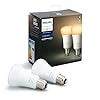 Philips Hue Standaard Lamp 2-Pack – E27 – Duurzame LED Verlichting – Warm tot Koelwit Licht – Dimbaar – Verbind met…