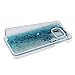 Samsung Galaxy S7 Edge case,Crosstree Liquid, Appmax Cool Quicksand Moving Stars Bling Glitter Floating Dynamic Flowing Case Liquid Cover for galaxy s7 edge. (Star Teal)