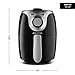 Gourmia GAF218 Air Fryer | Oil-Free Healthy Cooking | 2.2-Quart Capacity | Adjustable Time and Temperature Dials | Removable, Dishwasher-Safe Tray | Free Recipe Book Included