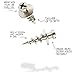 Under The Roof Decorating | DécoScrews™ | Nickel | 14 pc Project Pack | 30 lb | Picture Hanging Screw |