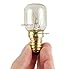 CTKcom 15W E14 Base 4173175 Oven Light Bulbs(6 Pack)- Microwave Light Bulbs 120V Heat Resistant Bulbs 300'C,Warm White Incandescent Light Bulb 360° Beam Angle,110-130V,6 Pcs
