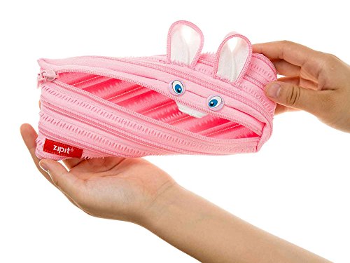 ZIPIT Animals Pencil Case, Bunny - Thumbnail 2