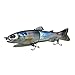 7in Glide Bait/ Swimbait - DISCO SHAD (Exclusive) - Multi Jointed Segmented Trout Gizzard Threadfin Fishing Life Like Hard Lure For Bass Pike Muskie for Casting And Trolling in Fresh Water or Ocean