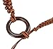 Women Bohemian Chain Wood Waist Belt With Dress and Sweater Knotted Decorated