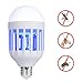 Sunnest 110V Mosquito Killer Lamp, Bug Zapper Light Bulb, Electronic Insect Killer, Fits in E26/E27 Light Bulb Socket, Mosquito Trap Night Lamp for Indoor Outdoor Porch Deck Patio Backyard
