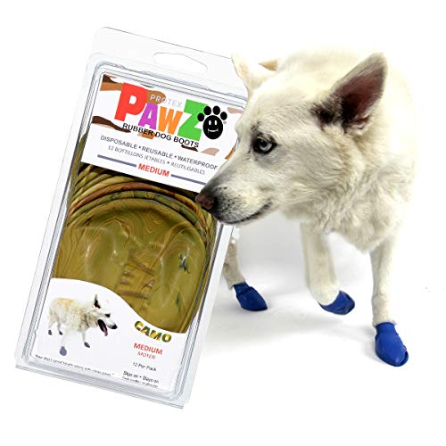 Pawz Dog Boots Dog Paw Protection with Dog Rubber Booties Dog
