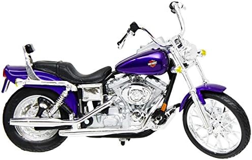Maisto 2001 Fxdwg Dyna Wide Glide Harley Davidson 118 Scale Diecast Purple