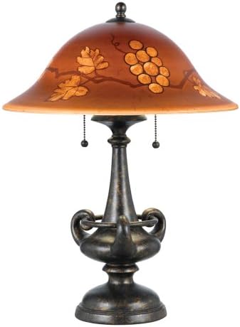 Quoizel Table Lamp Reverse Painted Glass Q493T