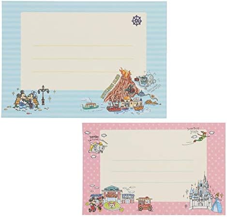 Amazon Co Jp 手書き風パーク柄 レター セット ミッキー ミニー ドナルド デイジー 他 ディズニー 便箋 封筒 手紙 セット 文房具 リゾート限定 グッズ おもちゃ