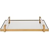 Deki - Mirrored Tray-3.13 Inches Tall and 23.75 Inches Wide-Gold Leaf Finish