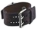 Nemesis #NFB017S Men's Vintage Square Collection Brown Wide Leather Band Watch