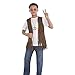 Kids Brown 60's Long Hippie Vest - 1 Count - Premium Quality Polyester - Vibrant, Groovy & Retro Style - Perfect For Costumes & Themed Parties, One Size Fits All
