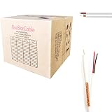 FiveStarCable 500 ft. RG59 Siamese CCTV Combo Coaxial Cable - 20AWG RG59 Video + 18/2 18AWG Power for Surviellance Security System (500 Ft, White)