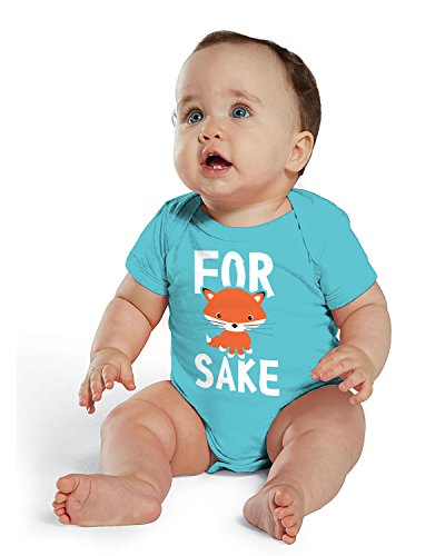Panoware Bee Funny Baby Bodysuit | for Fox Sake, Caribbean, 0-3 Months - Thumbnail 2