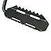 Xprite Wrangler Foot Pegs, Metal Steel Exterior Door Hinge Mounted Front Rest Pedals Compatible with 2007-2018 Jeep Wrangler JK JKU 2/4 DR Accessories, Pair