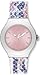 Swatch Women's Irony YNS117 Pink Leather Quartz Watch with Pink Dial