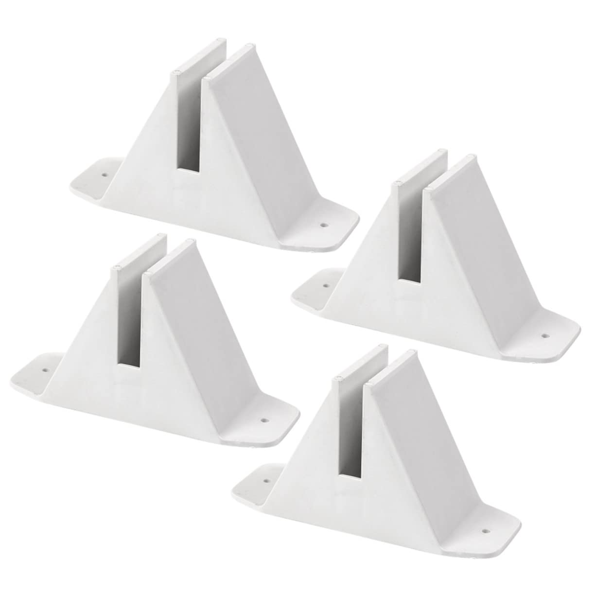 Gatuida Garden Fence Bases: 4pcs Plastic Fence Bases Support Holder Garden Trellis Stand Support Privacy Screen Holder Lawn Accessories