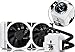 DEEPCOOL Captain 240EX White AIO Liquid CPU Cooler, White LED Waterblock, 240mm Radiator, Dual 120mm Black PWM Fans, White, AM4 Compatible, 3-Year Warranty
