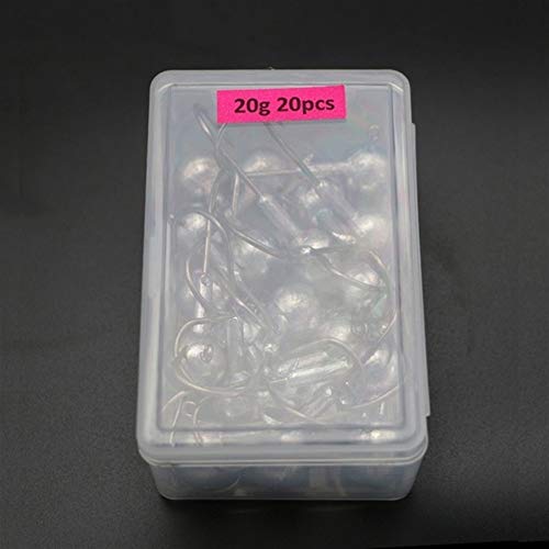 Angelhaken 1g 1,5 g 2g 3,5 g 5g 7g 10g 14g 20g 50pcs / Box Jigkopf Angelhaken Gummifischrute High Carbon Stahl…