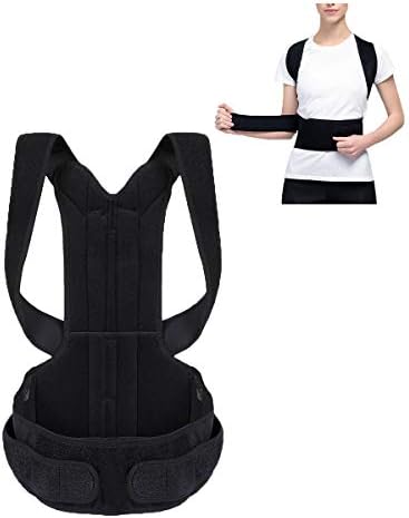 Elejolie Comfort Posture Corrector Adjustable Support Back Brace Improve Posture Back Pain Provides Lumbar Support for Men and Women
