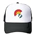 Waldeal Colorado Flag Mesh Cap Unisex Adult-one Size Snapback Trucker Hats Black