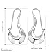 NYKKOLA Beautiful Elegant Jewelry 925 Silver Unique Simple Dangle Earrings