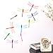 ufengke 10-Pcs 3D Dragonflies Wall Stickers Fashion Design DIY Colorful Dragonfly Art Decals Crafts Home Decoration, E