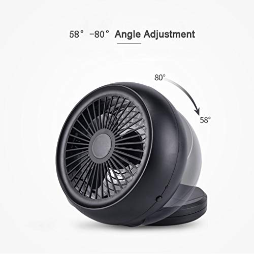 ❤Ywoow❤❤ , USB Mini Table Desk Personal Fan Portable Cooling Fan for Office Home School BK