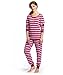 Leveret Women's Pajamas Fitted Striped 2 Piece Pjs Set 100% Cotton Sleep Pants Sleepwear (XSmall-XLarge) Plus Sizes
