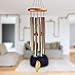 Mozing Large Wind Chimes Outdoor, Wood and Aluminum WindChimes, Supply Soothing Melodic Tones for Friendly Neighbors, Nice for Patio, Porch, Garden and Backyard (Copper-Round)
