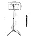 Sheet Music Stand, Mugig Folding Music Stand, 29-50inch Height, 18x11