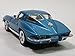 Kinsmart 1963 Powder Blue Chevy Corvette Stingray Hardtop 1/36 Scale Diecast Car