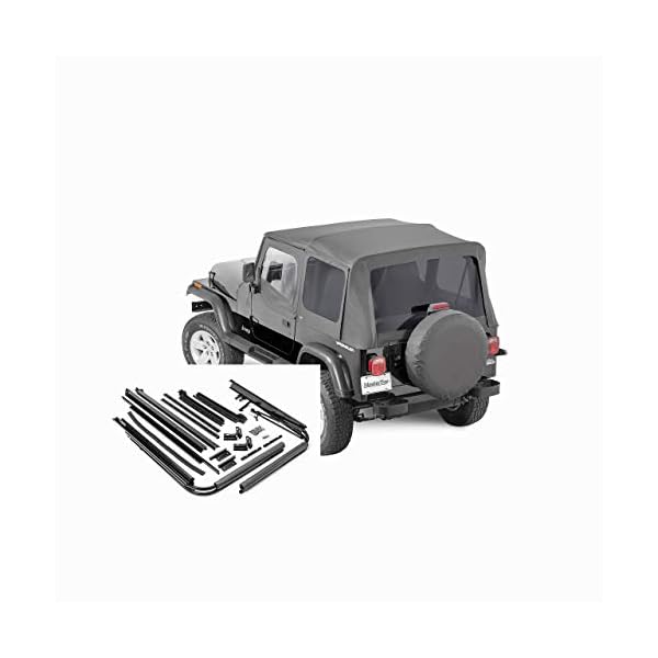 MasterTop Complete Soft Top Replacement Kit in Black Diamond Sail Cloth