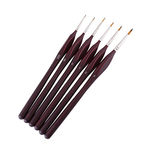 Acrylic Paint Brush Set,9 Packs / 90 pcs Nylon Hair Brushes for All