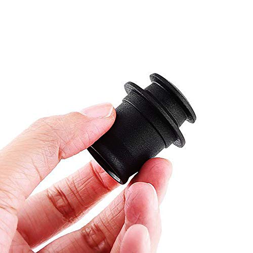 ZHSMS Universal Cigarette Lighter Cover Cap waterproof Dustproof Cover for Auto Car Cigarette Lighter Socket Plug Cover Dust Cap Car Accessory 2Pacl (Black) - Thumbnail 4