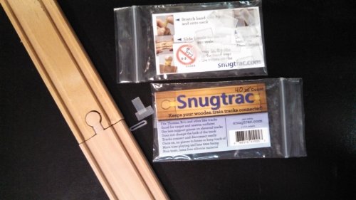 Snug Trac Wood Toy Train Fasteners, Holds Track Together. 40 CT