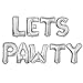 Legendog Paw Print Balloons, Cat Birthday Hat, Happy Birthday Banner, Foil Balloons, Pawty Letters Decorations