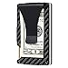 Carbon Fiber Aluminum Metal Wallet Money Clip RFID Minimalist Wallet, Slim Wallet (Carbon Fiber)