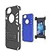 iPhone 7 Case, 2-Pack Screen Protector & Belt Clip & Kickstand & Card Holder TORUBIA Combo Heavy Duty Dual Layer Shockproof Full Body Extreme Protective Cover Holster for iPhone 7 - Blue