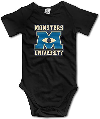 Duola Infants Boy's &amp; Girl's Monsters U Short Sleeve Jumpsuit Outfits For 6-24 Months Black 24 Months