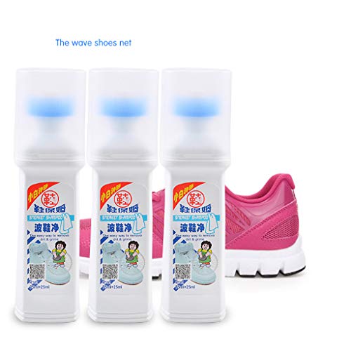 Fineday Dredging Agent, White Shoe Cleaner Sneakers Cleaning Tool Cream Casual Shoes Care 100ml