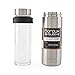 Boroux SLEEVE-Insulated Thermos Water Bottle .5 LITER. Handmade Pure Borosilicate Glass Water Bottle with DOUBLE WALLED STAINLESS STEEL VACUUM SEALED PROTECTION. No Slip Grip Technology