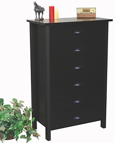 Venture Horizon 6 Drawer Chest Black