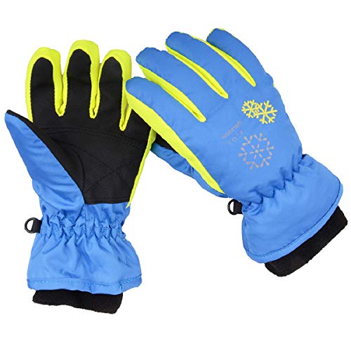 image for Triwonder Ski Snowboard Gloves for Kids - Waterproof Winter Warm Glove