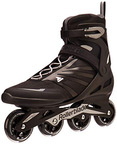 Rollerblade Zetrablade Men's Adult Fitness Inline Skate, Black/Silver, US Men's 13 - Thumbnail 4