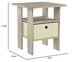 Furinno Andrey End Table / Side Table / Night Stand