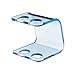 Seemii Electric Toothbrush Head Holder Head Stand Holds 1 or 2 Electric Toothbrush Heads Clear Blue Acrylic 2 Head Holder Fits Oral-B Heads Great Bathroom Accessory Good Dental Hygiene