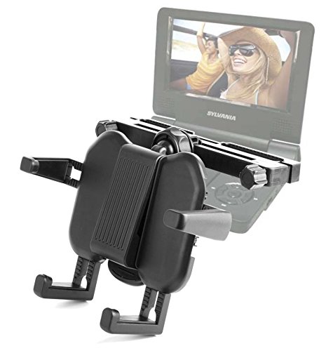 DURAGADGET Sturdy Adjustable Holder For Portable DVD players 'Up to 10 Inches' Accessible With Sylvania, SDVD7014-MBLUE Widescreen, SDVD7014-Black 7-Inch Portable DVD Player