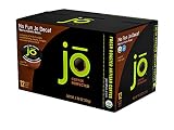 NO FUN JO DECAF: 12 Cup Organic Swiss Water Process Decaffeinated Single Serve Coffee, Eco-Friendly Cup for Kuerig 1.0 & 2.0 K-Cup Brewers, Medium/Dark Roast, Non-GMO, Chemical Free, Gluten Free Decaf