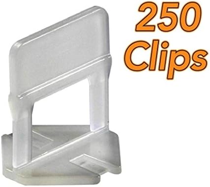 [250 Piece] Clips For Tile Leveling System by RMS. CL-250 Anti Lippage Effortless Way to Lock In Your Large and Heavy Tiles. Get Professional Results Every Time.